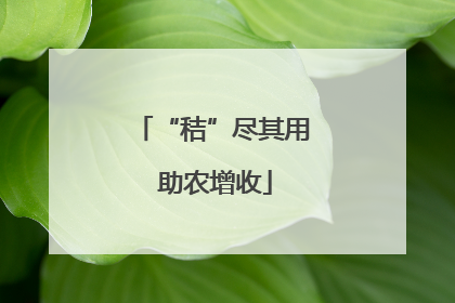 “秸”尽其用 助农增收