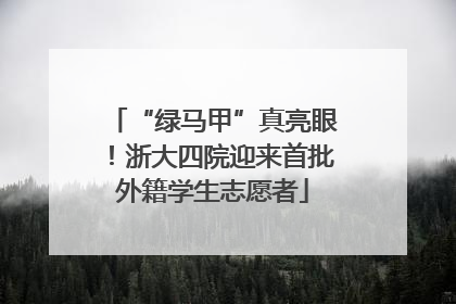“绿马甲”真亮眼！浙大四院迎来首批外籍学生志愿者