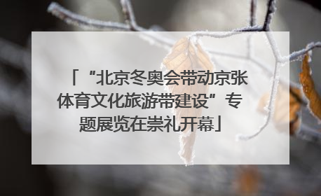 “北京冬奥会带动京张体育文化旅游带建设”专题展览在崇礼开幕
