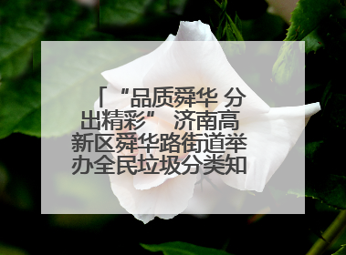 “品质舜华 分出精彩” 济南高新区舜华路街道举办全民垃圾分类知识竞赛