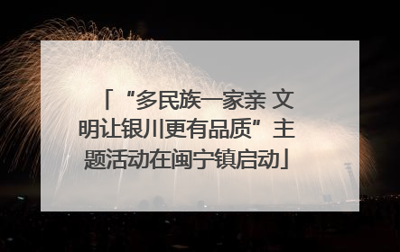 “多民族一家亲 文明让银川更有品质”主题活动在闽宁镇启动