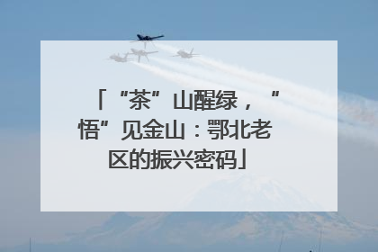 “茶”山醒绿，“悟”见金山：鄂北老区的振兴密码