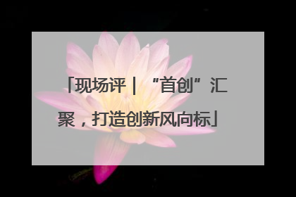 现场评｜“首创”汇聚，打造创新风向标