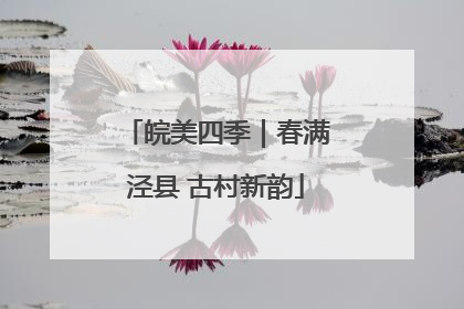 皖美四季｜春满泾县 古村新韵