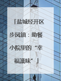 盐城经开区步凤镇：助餐小院里的“幸福滋味”