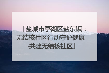 盐城市亭湖区盐东镇：无结核社区行动守护健康 ·共建无结核社区