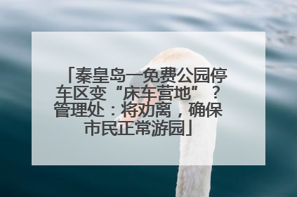 秦皇岛一免费公园停车区变“床车营地”？管理处：将劝离，确保市民正常游园