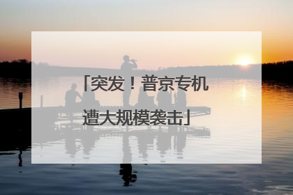 突发！普京专机遭大规模袭击