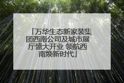 万华生态新家装集团西南公司及城市展厅盛大开业 领航西南焕新时代