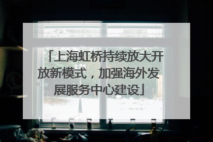 上海虹桥持续放大开放新模式，加强海外发展服务中心建设
