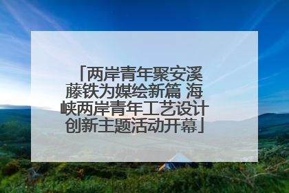 两岸青年聚安溪 藤铁为媒绘新篇 海峡两岸青年工艺设计创新主题活动开幕