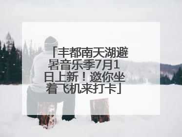 丰都南天湖避暑音乐季7月1日上新！邀你坐着飞机来打卡