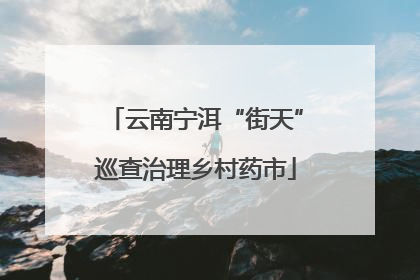 云南宁洱“街天”巡查治理乡村药市