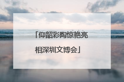 仰韶彩陶惊艳亮相深圳文博会