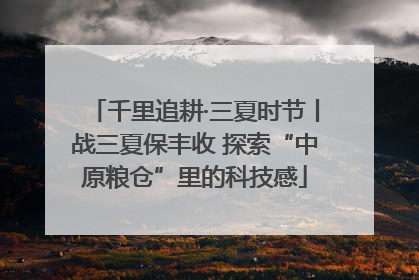 千里追耕·三夏时节丨战三夏保丰收 探索“中原粮仓”里的科技感