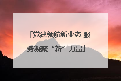 党建领航新业态 服务凝聚“新”力量