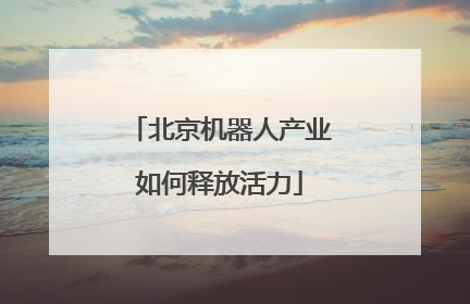 北京机器人产业如何释放活力