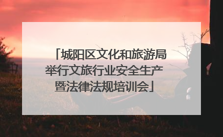城阳区文化和旅游局举行文旅行业安全生产暨法律法规培训会