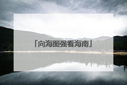 向海图强看海南