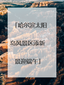 哈尔滨太阳岛风景区添新景迎端午