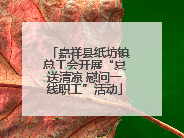 嘉祥县纸坊镇总工会开展“夏送清凉 慰问一线职工”活动