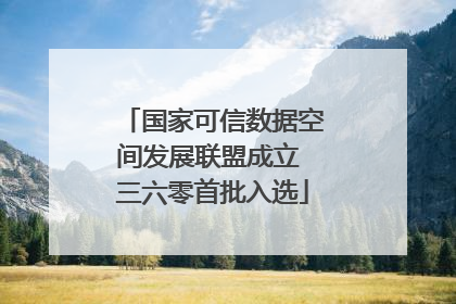国家可信数据空间发展联盟成立 三六零首批入选