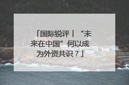 国际锐评丨“未来在中国”何以成为外资共识？