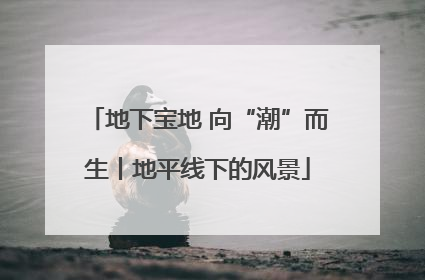 地下宝地 向“潮”而生丨地平线下的风景