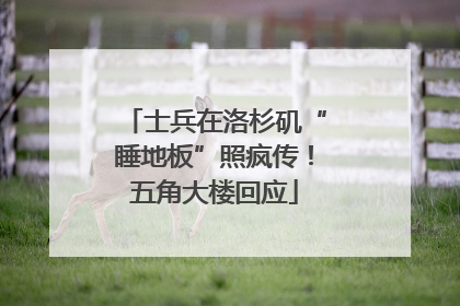 士兵在洛杉矶“睡地板”照疯传！五角大楼回应