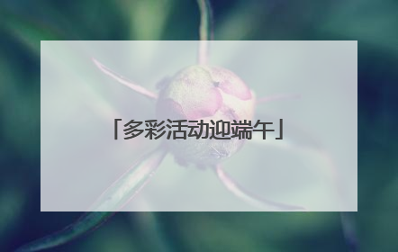 多彩活动迎端午