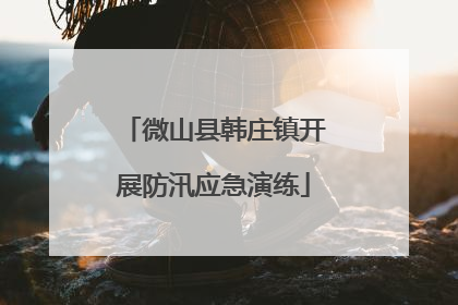 微山县韩庄镇开展防汛应急演练