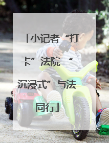 小记者“打卡”法院 “沉浸式”与法同行