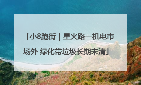 小8跑街｜星火路一机电市场外 绿化带垃圾长期未清