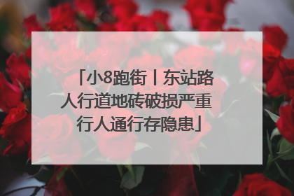 小8跑街丨东站路人行道地砖破损严重 行人通行存隐患