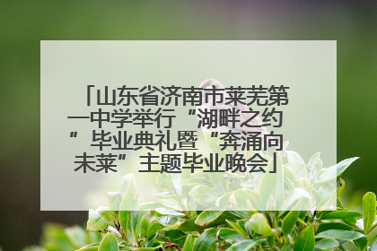 山东省济南市莱芜第一中学举行“湖畔之约”毕业典礼暨“奔涌向未莱”主题毕业晚会