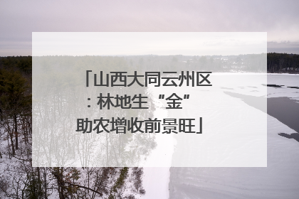 山西大同云州区：林地生“金” 助农增收前景旺