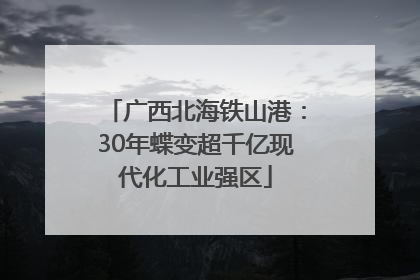 广西北海铁山港：30年蝶变超千亿现代化工业强区
