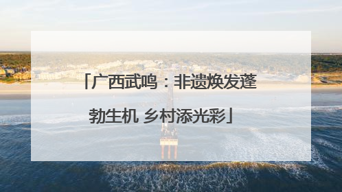 广西武鸣：非遗焕发蓬勃生机 乡村添光彩