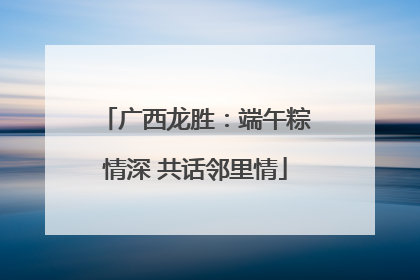 广西龙胜：端午粽情深 共话邻里情