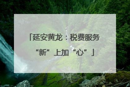 延安黄龙：税费服务“新”上加“心”