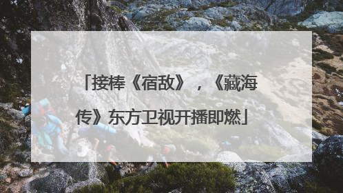 接棒《宿敌》，《藏海传》东方卫视开播即燃