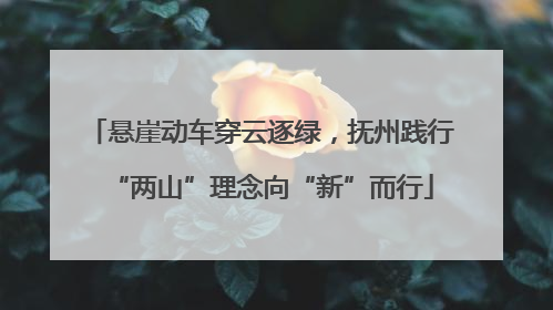 悬崖动车穿云逐绿，抚州践行“两山”理念向“新”而行