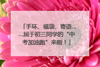 手环、福袋、寄语……属于初三同学的“中考加油跑”来啦！