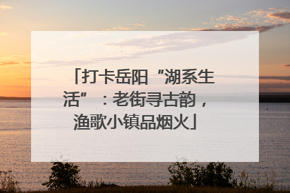 打卡岳阳“湖系生活”：老街寻古韵，渔歌小镇品烟火
