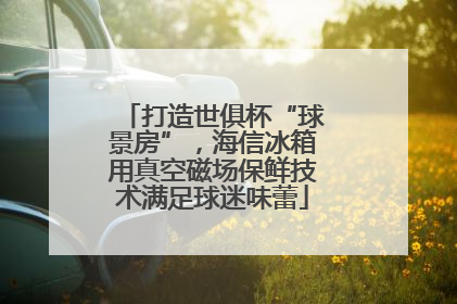 打造世俱杯“球景房”，海信冰箱用真空磁场保鲜技术满足球迷味蕾