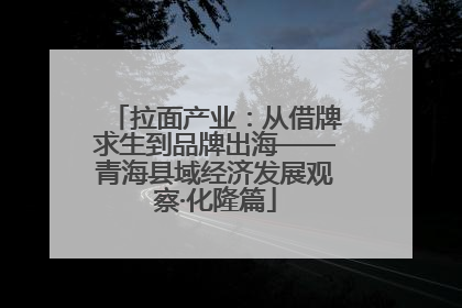 拉面产业：从借牌求生到品牌出海——青海县域经济发展观察·化隆篇