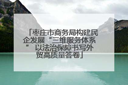 枣庄市商务局构建民企发展“三维服务体系” 以法治保障书写外贸高质量答卷