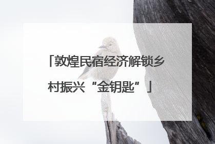 敦煌民宿经济解锁乡村振兴“金钥匙”