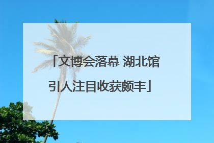 文博会落幕 湖北馆引人注目收获颇丰