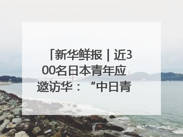 新华鲜报｜近300名日本青年应邀访华：“中日青年可以创造更好的未来”